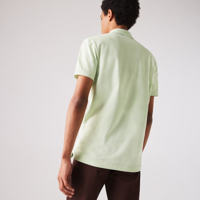 Lacoste Slim Fit Polo in Petit Piqué Verdes | 6EZv9Glx