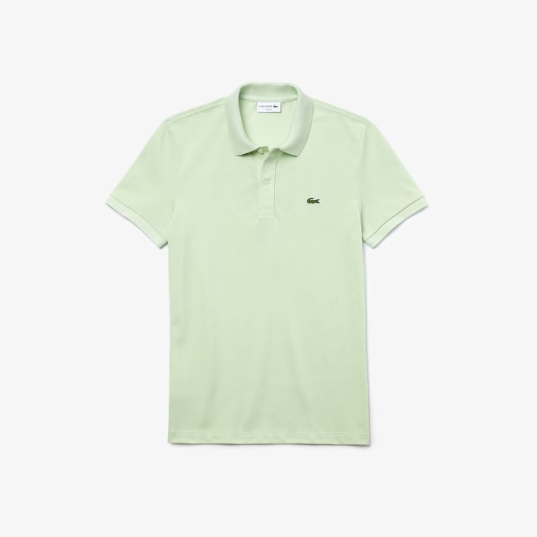 Lacoste Slim Fit Polo in Petit Piqué Verdes | 6EZv9Glx