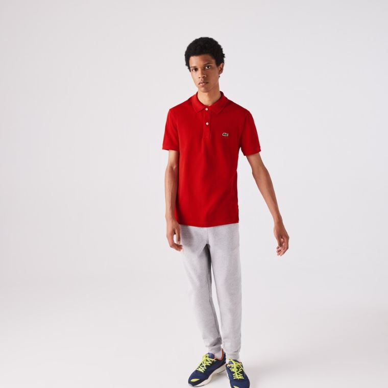 Lacoste Slim Fit Polo in Petit Piqué Vermelhas | E7ghbfhO