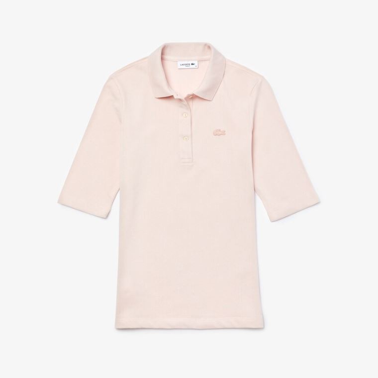 Lacoste Slim Fit Supple Algodão Polo Luz Rosa | JCzhbZWW