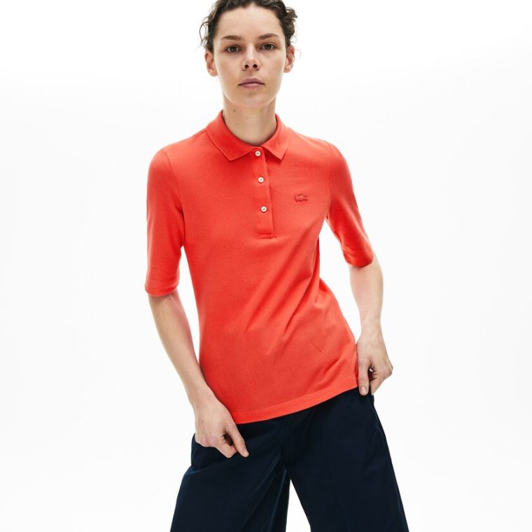 Lacoste Slim Fit Supple Algodão Polo Vermelhas | 1u1Y83jt