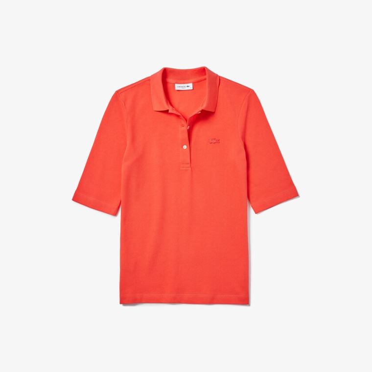 Lacoste Slim Fit Supple Algodão Polo Vermelhas | 1u1Y83jt