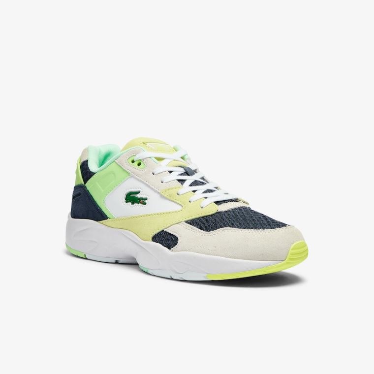 Lacoste Storm 96 Lo Camurça and Mesh Sneakers Azuis Escuro Luz Azuis | gx8j7Shs