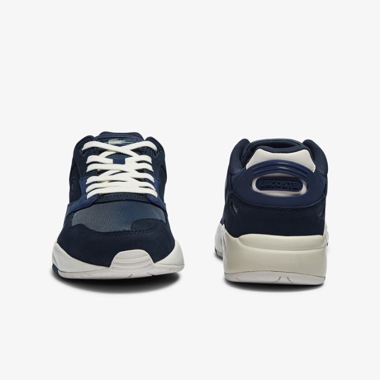 Lacoste Storm 96 Lo Nubuck Couro Sneakers Azul Marinho | L6439AoA