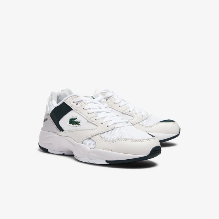 Lacoste Storm 96 Lo Sintético and Couro Sneakers Branco | ZqoFuN2P