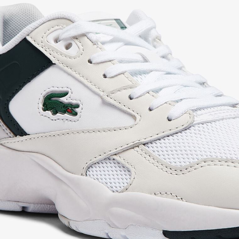 Lacoste Storm 96 Lo Sintético and Couro Sneakers Branco | ZqoFuN2P