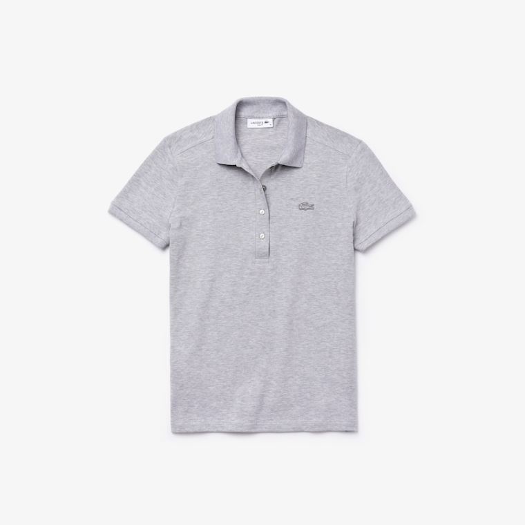 Lacoste Stretch Algodão Piqué Polo Shirt Cinzentas | 7vvb1rRl