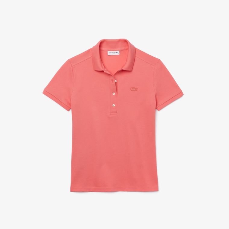 Lacoste Stretch Algodão Piqué Polo Shirt Rosa | DRo4oipy