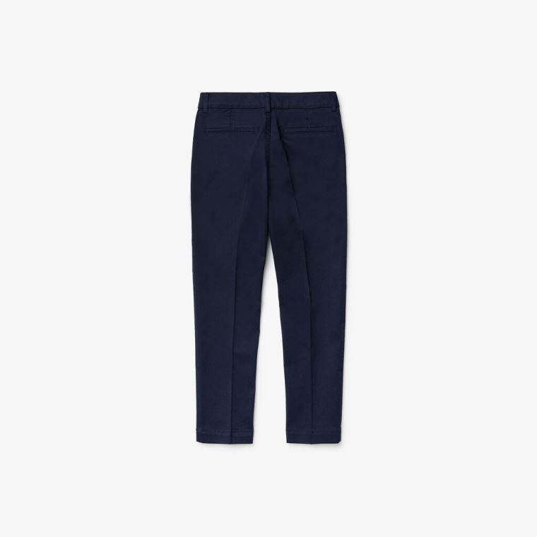 Lacoste Stretch Calça Chino Azul Marinho Azuis | 4p8c32Ne