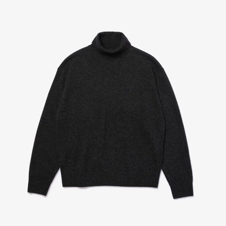 Lacoste Turtleneck Wool Moletom Cinzentas | 9oD14xDn