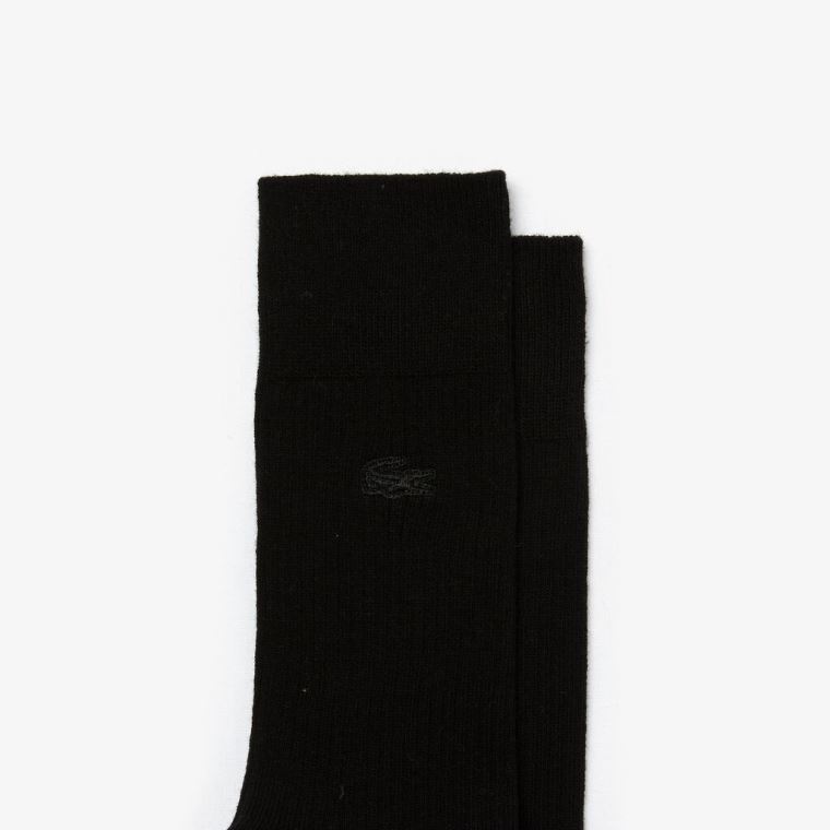 Lacoste Two-Pack Algodão And Wool Socks Azuis Pretas | sSTS3jOg