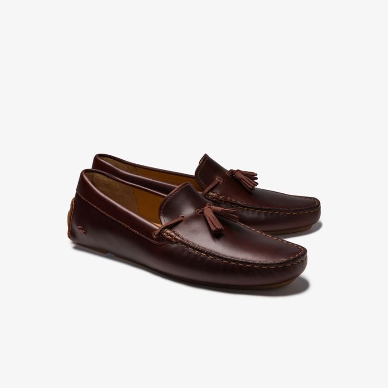 Lacoste Vestidos Piloter Tassel Loafer Marrom Marrom | 8I8lwZhl