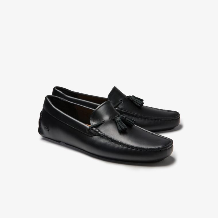 Lacoste Vestidos Piloter Tassel Loafer Pretas Marrom | uH41BPQq