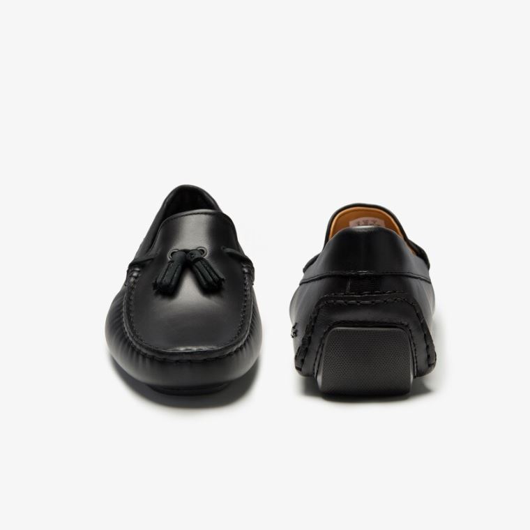 Lacoste Vestidos Piloter Tassel Loafer Pretas Marrom | uH41BPQq