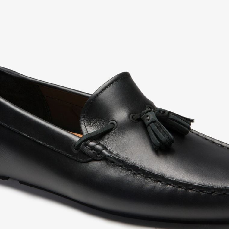 Lacoste Vestidos Piloter Tassel Loafer Pretas Marrom | uH41BPQq