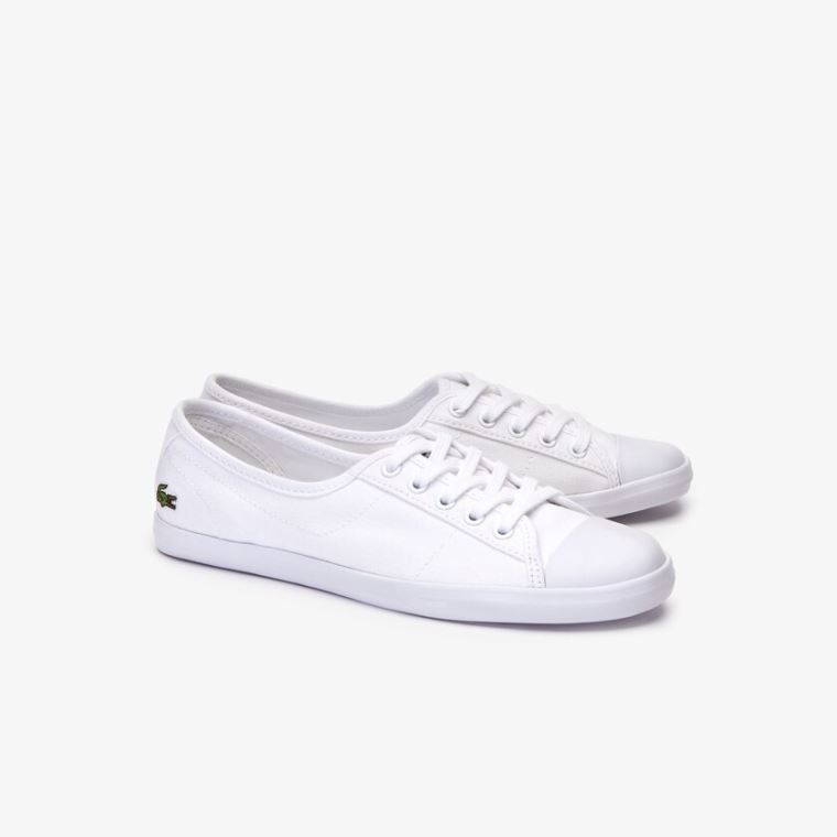 Lacoste Ziane Lona Sneakers Branco | 07vV09ib