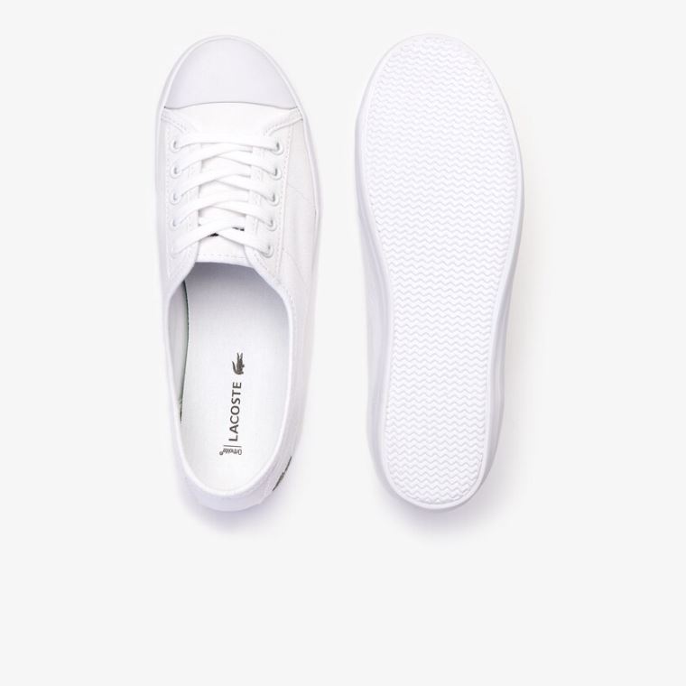 Lacoste Ziane Lona Sneakers Branco | 07vV09ib