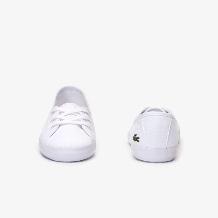 Lacoste Ziane Robusto Lona Sneakers Branco | HYGFEdzn