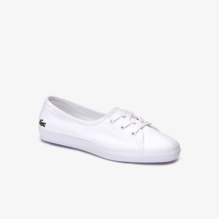 Lacoste Ziane Robusto Lona Sneakers Branco | HYGFEdzn