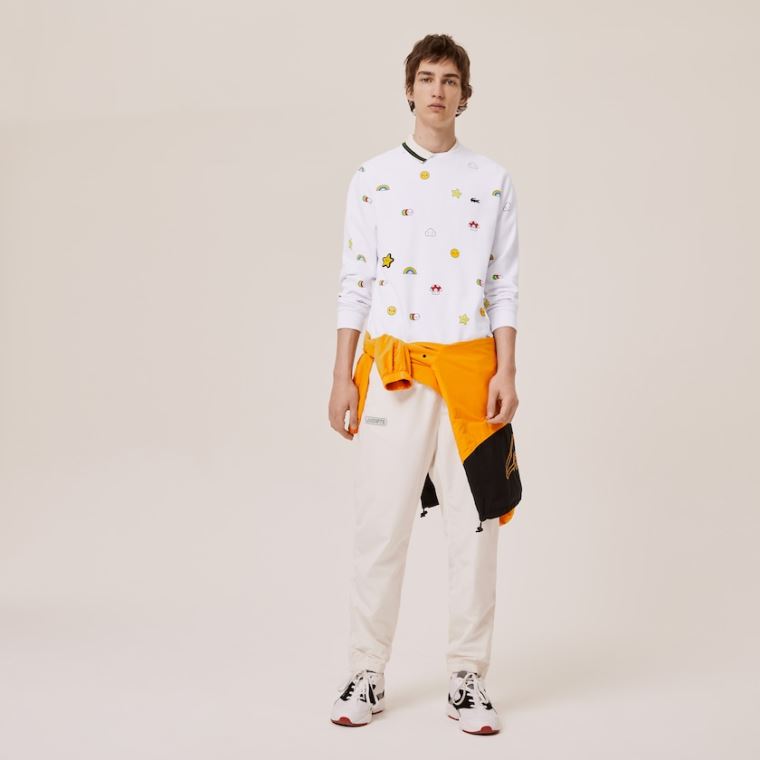 Lacoste x FriendsWithYou Design Sweatshirt Branco | UvqqrWQR