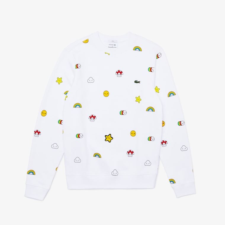 Lacoste x FriendsWithYou Design Sweatshirt Branco | UvqqrWQR