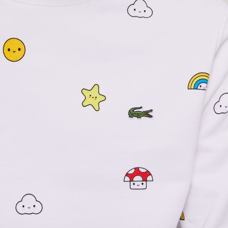 Lacoste x FriendsWithYou Design Sweatshirt Branco | UvqqrWQR