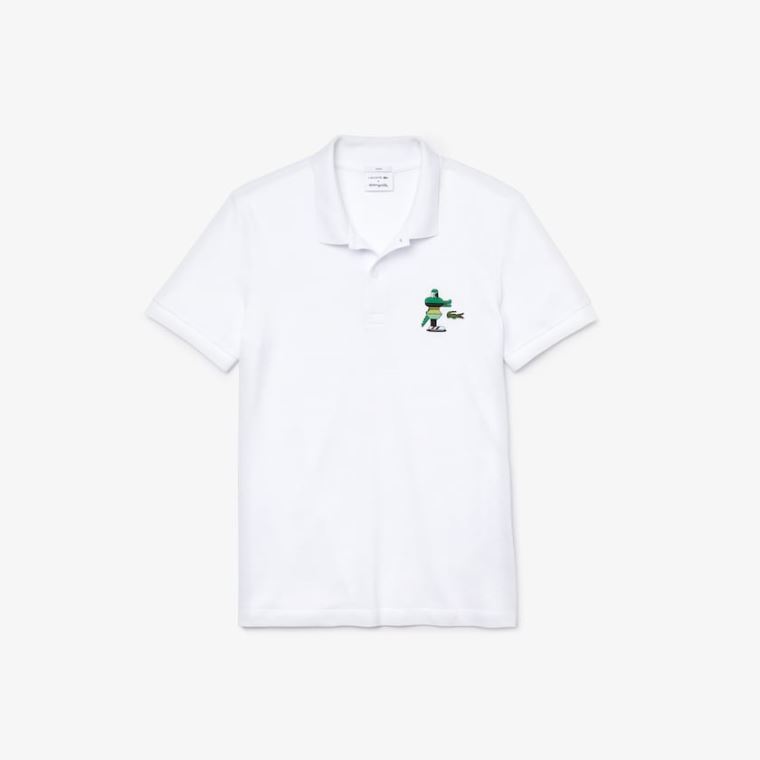 Lacoste x Jeremyville Design Classicos Fit Polo Shirt Branco | apf4AQIQ