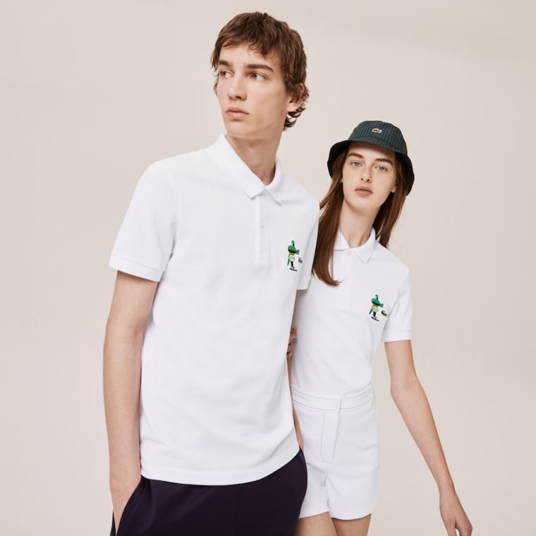 Lacoste x Jeremyville Design Classicos Fit Polo Shirt Branco | apf4AQIQ