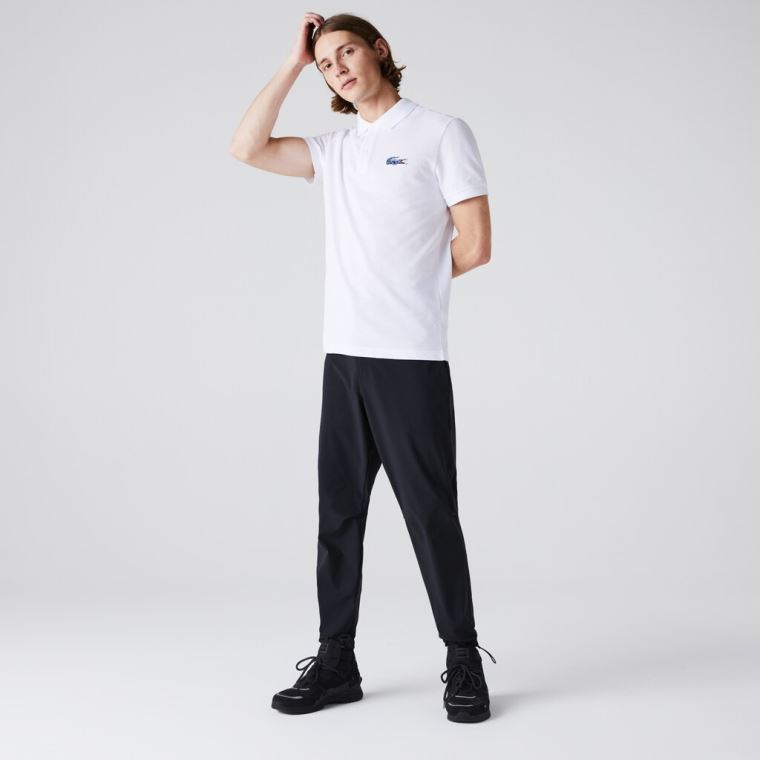 Lacoste x National Geographic Regular Fit Organic Algodão Polo Shirt Branco | 18Oz0Z9c