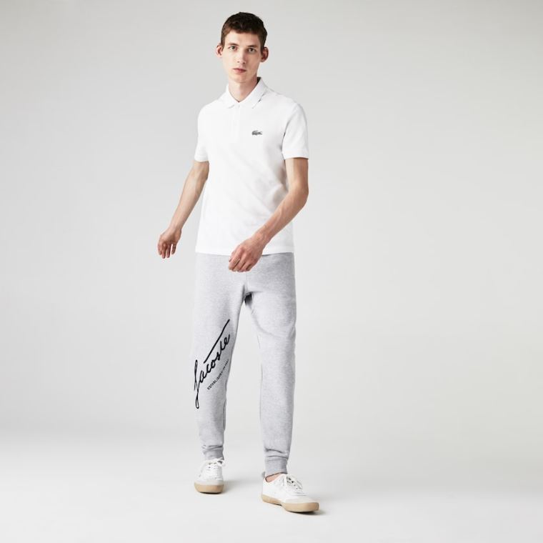 Lacoste x National Geographic Regular Fit Organic Algodão Polo Shirt Branco | Kg8irO7n