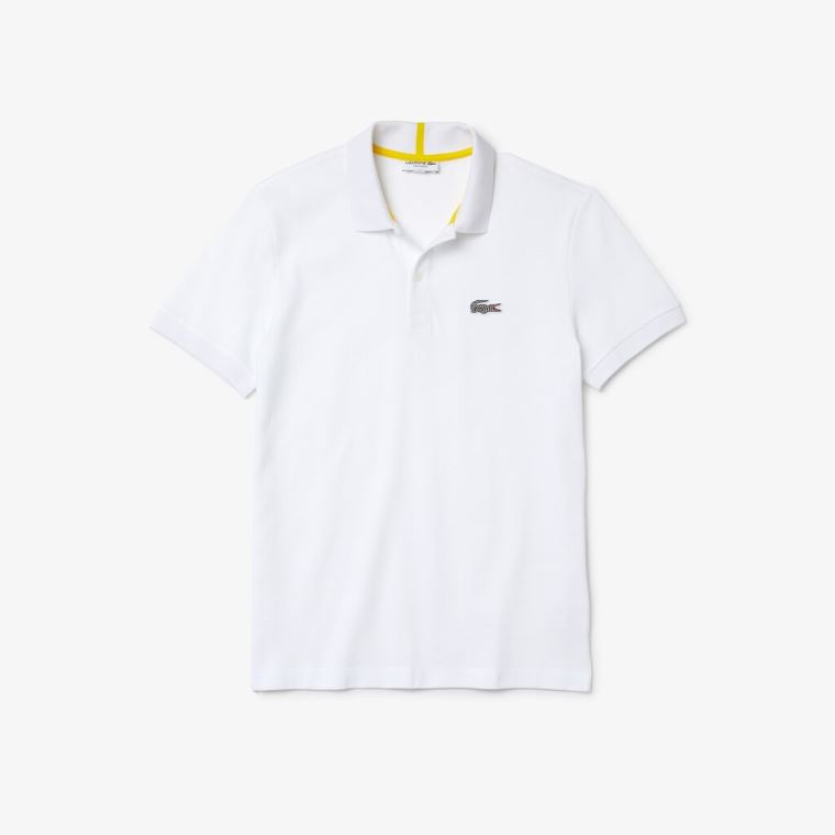 Lacoste x National Geographic Regular Fit Organic Algodão Polo Shirt Branco | lla3Pxzd